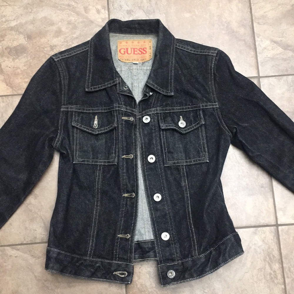 Guess Black Jean Jacket